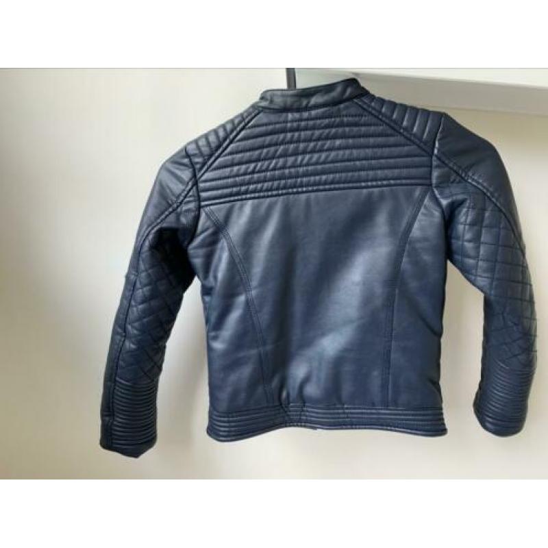 Mooi Le Chic blauw leren jasje
