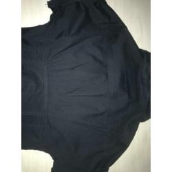 Bodyblouse zwart is afkomstig van Dept maat S