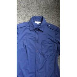 Comfort blouse blauw maat S of 36 Nieuw!