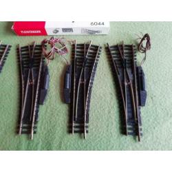 Fleischmann 4x wissel 6045 (=4x 6044 met aandrijving) - H0