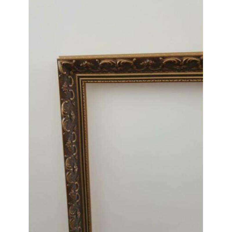 Ontzettend mooie barok lijst maat 66 x 46 zie foto's