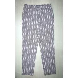 MONA LISA stretch pantalon, broek, roze - wit - zwart Mt. 40