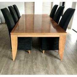 Kersenhouten eettafel Jan des Bouvrie 240cmx120cm