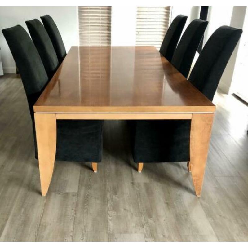 Kersenhouten eettafel Jan des Bouvrie 240cmx120cm