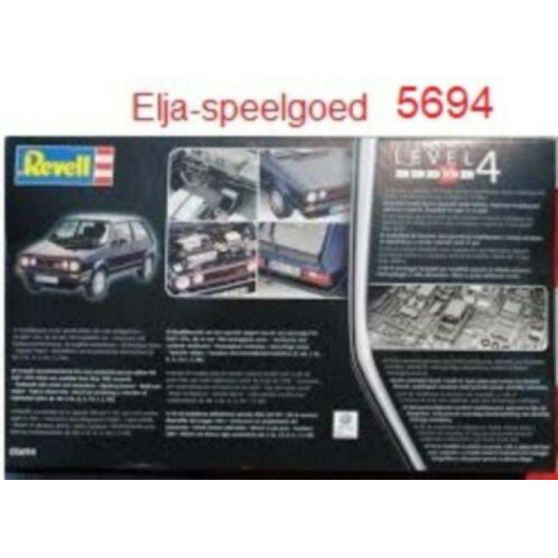 NIEUW Revell VW GOLF 1 GTI 1:24 Pirelli modelbouw 5694