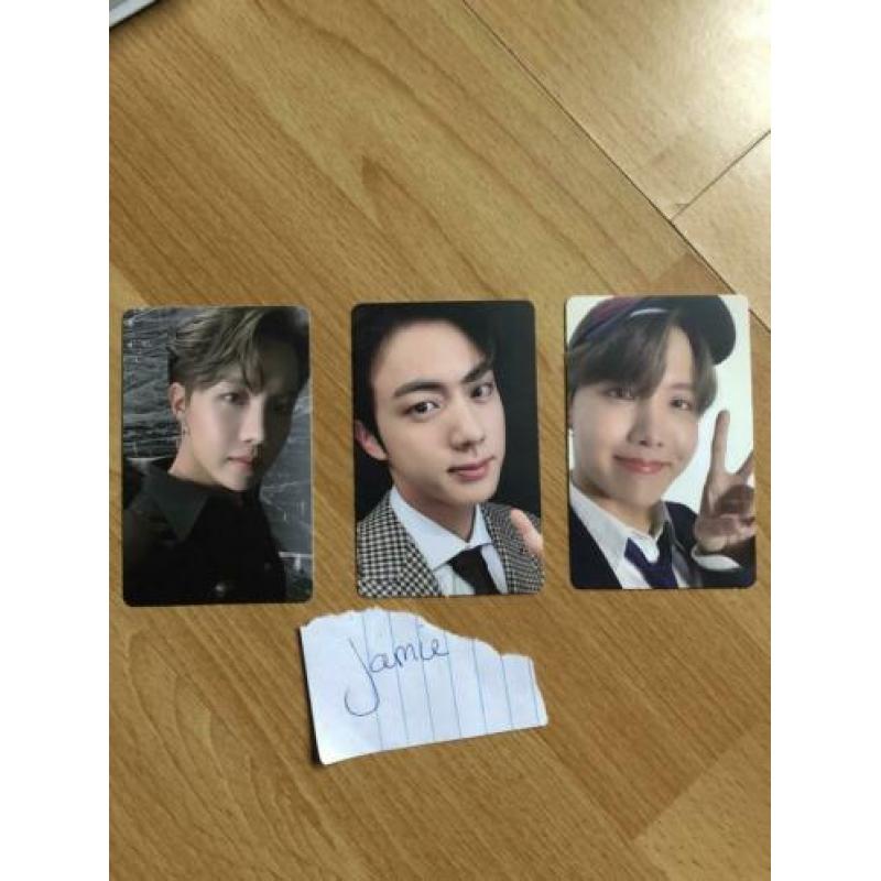 BTS Map Of The Soul 7 J-Hope & Jin Photocards