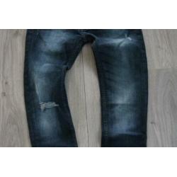 Blauw dames broek DENIM CO, maat XS W26 L30, NIEUW (d21)