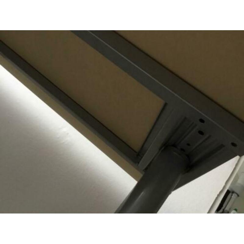 Ikea bureau, blad & onderstel, bekant, hoogteverst. 80x160