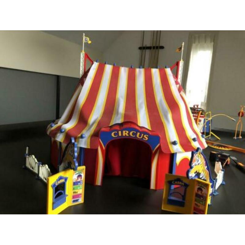 Playmobil circustent met verlichting en diverse toebehoren