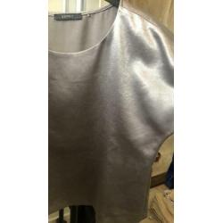 Esprit top zilver kleurig