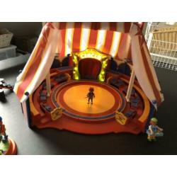 Playmobil circustent met verlichting en diverse toebehoren