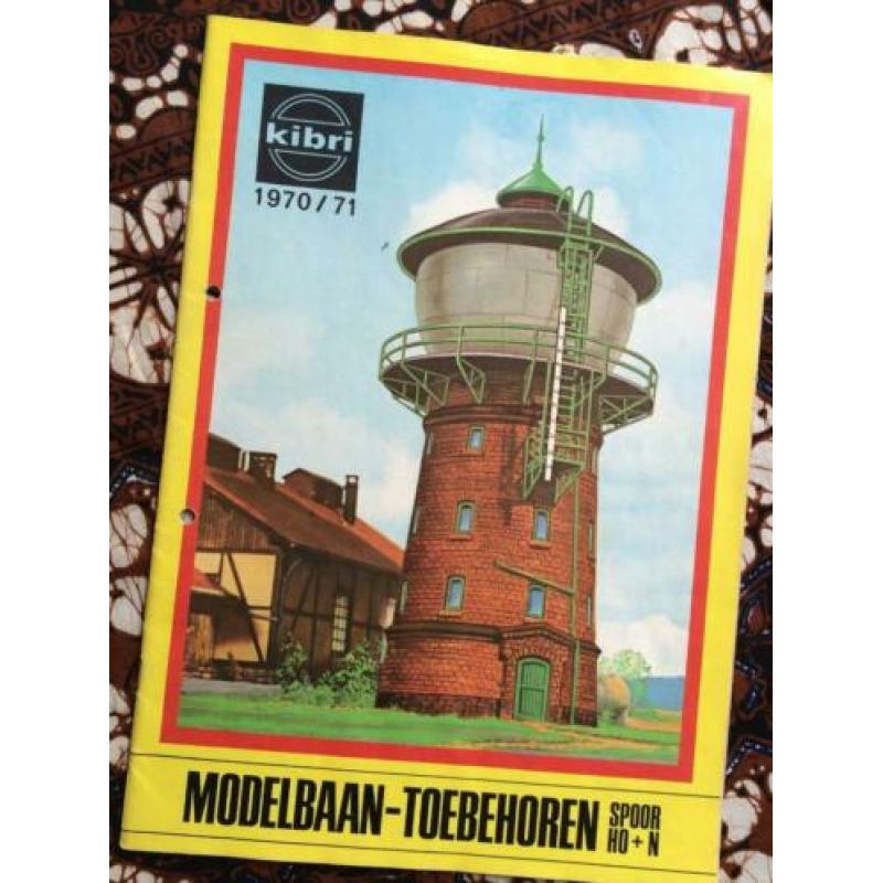 KIBRI catalogus (1970/71) modelbaan toebehoren KIBRI catalo