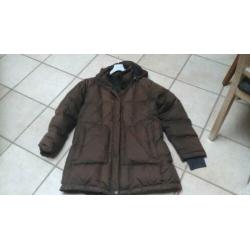 Tenson: z.g.a.n. dames winterjas maat: 42 kleur: donkerbruin