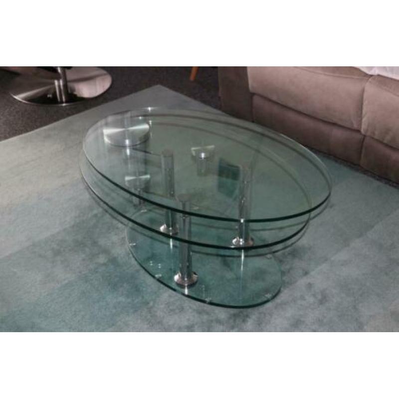 Glazen salontafel