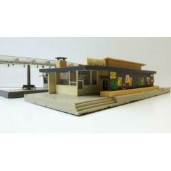 POLA QUICK B600 H0 Station Rheden met perron t.e.a.b.