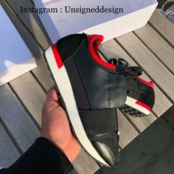 Balenciaga Race Runners Sneakers Schoenen Maat 38 Zwart Rood