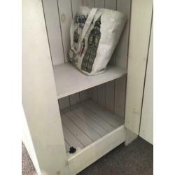 Kinderkledingkast met klep whitewash