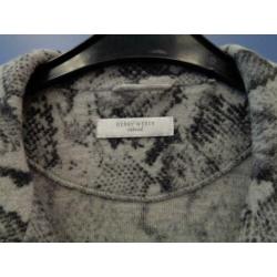 Gerry Weber blazer vest grijs slangprint wollig mt 46 31478