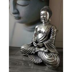 Buddha beelden canvas schilderij. Mooie set!