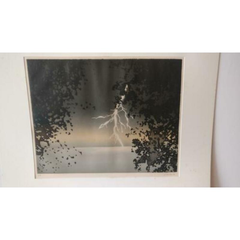 Jean Solombre (1948-2005), Bliksem, ets, proefdruk, E.E.