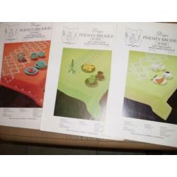 boeken Telpatroon permin tafelloper tafellaken 2.50 euro per