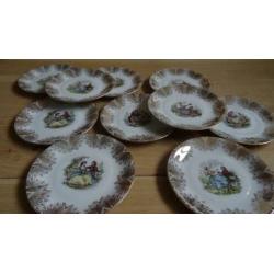 Barok Porseleinen Bord Bordjes van Bavaria