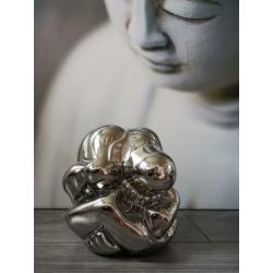 Buddha beelden canvas schilderij. Mooie set!