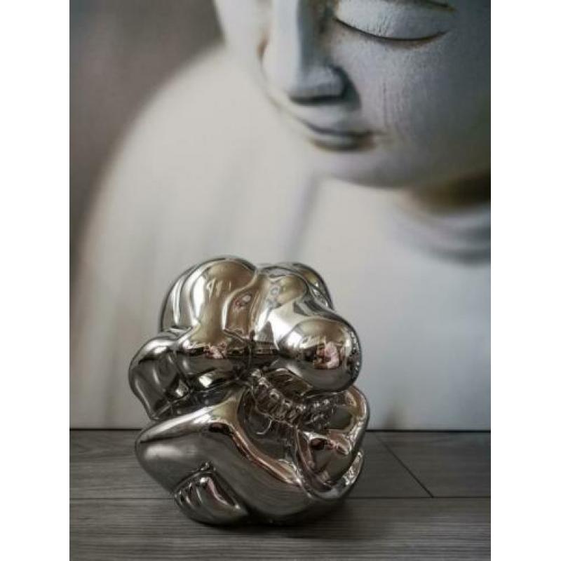 Buddha beelden canvas schilderij. Mooie set!