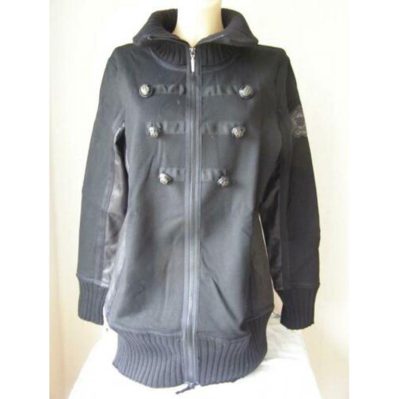 Airfield Lange Zwarte Vest / Jas ZGAN Zeer mooi Maat 40