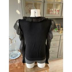 Zwarte top / blouse van Peoples Market maat M