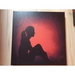 Canvas doek roos (1.30 x 90)