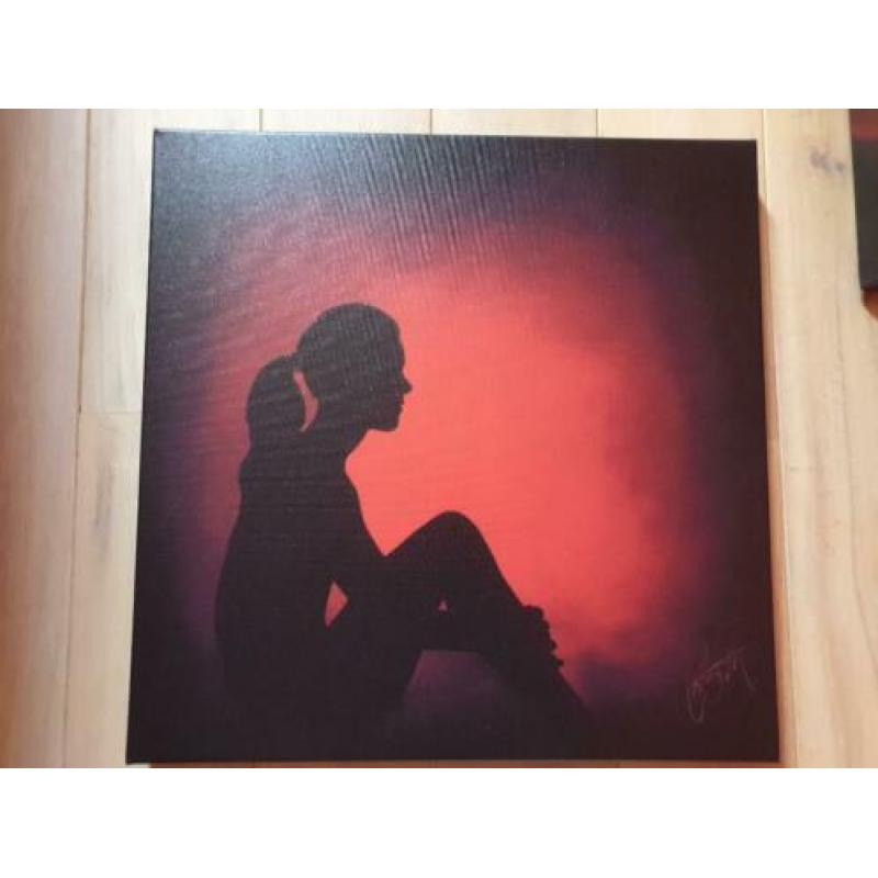 Canvas doek roos (1.30 x 90)