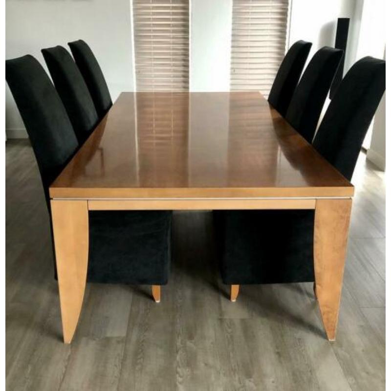 Kersenhouten eettafel Jan des Bouvrie 240cmx120cm