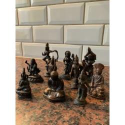 Origineel oude koperen heilige figuren