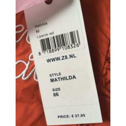 Z8 setje mathilda / Brechtje rood/ roze maat 86 nieuw