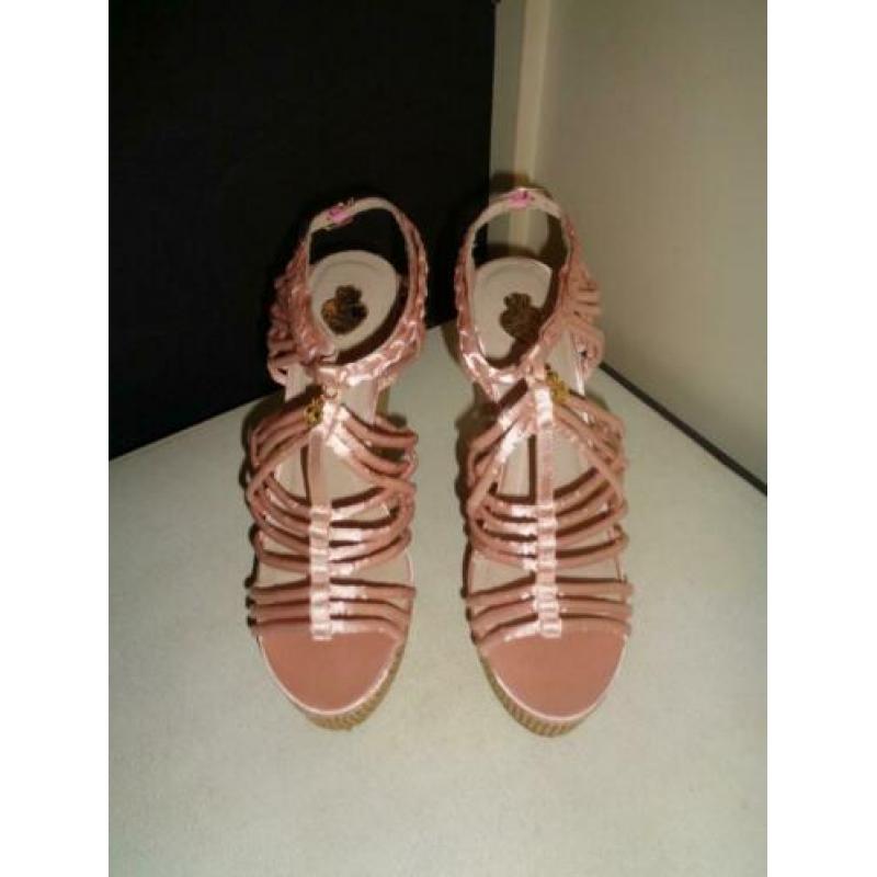 MONIQUE COLLIGNON roze sandalen met Sleehakken