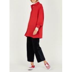 American vintage lange blouse rood nieuw