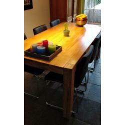 Eettafel teak hout 2x1 meter