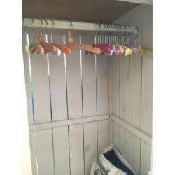 Kinderkledingkast met klep whitewash