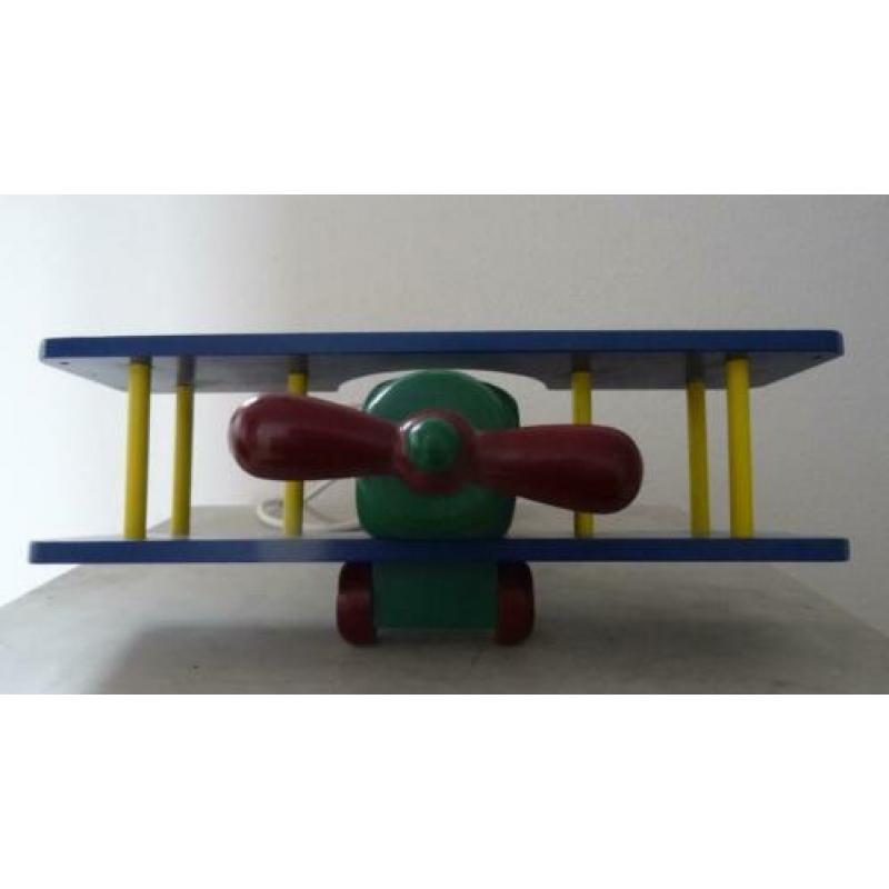 kinderkamer lamp "dubbeldekker vliegtuig"