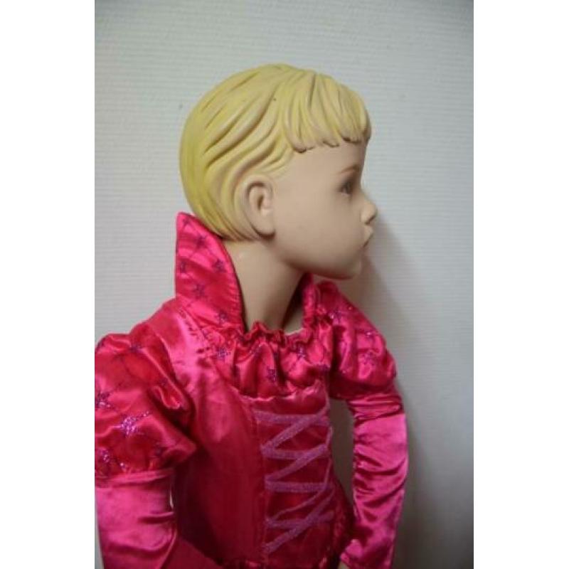 Verkleedkleren: mooie Roze Jonkvrouw, prinses maat 104 (n21)