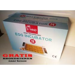 NIEUW- Broedmachine 24 eieren met GRATIS eieren