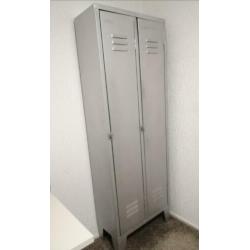 Industriële vintage locker 2 deurs