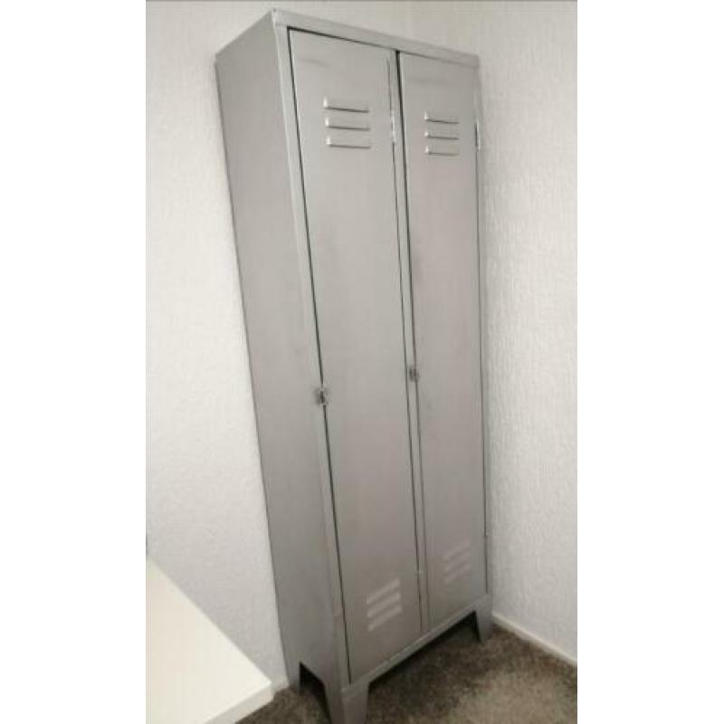 Industriële vintage locker 2 deurs