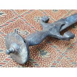 Originele antieke Oosterse sabel of talwar van ijzer 83,5 cm