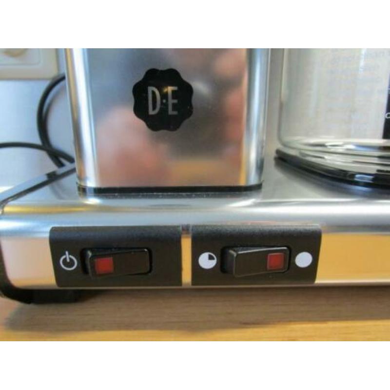 douwe egberts koffiezetapparaat chroom / zwart nieuw in doos
