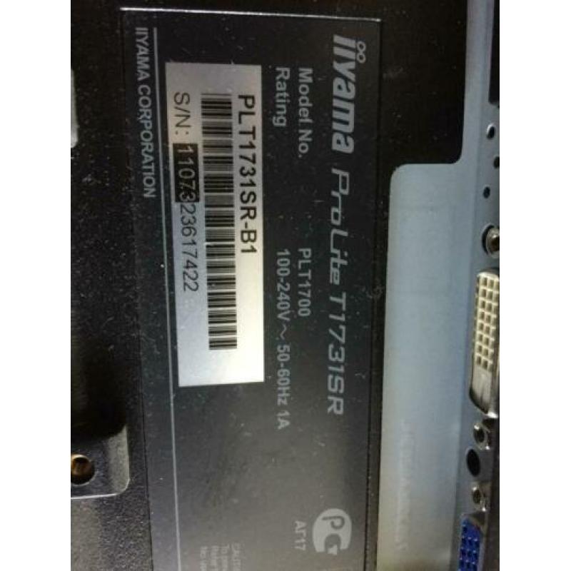 17" Beeldcherm touchscreen monitor iiyama ProLite T1731SR