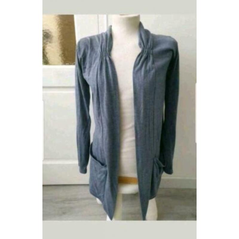 Donkergrijs vest maat L