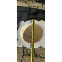 Vijzel pot apothekerspot bloempot natuursteen zwaar