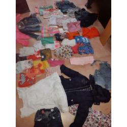 Groot pakket zomerkleding + winterjas maat 86 92